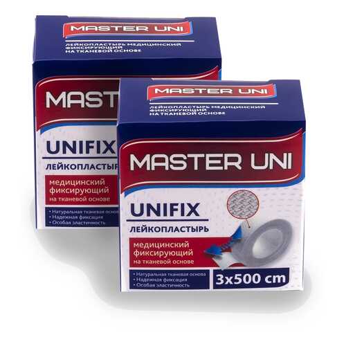 Лейкопластырь MASTER UNI UNFIX 3 х 500 см на тканевой основе 1+1 в Аптека Классика