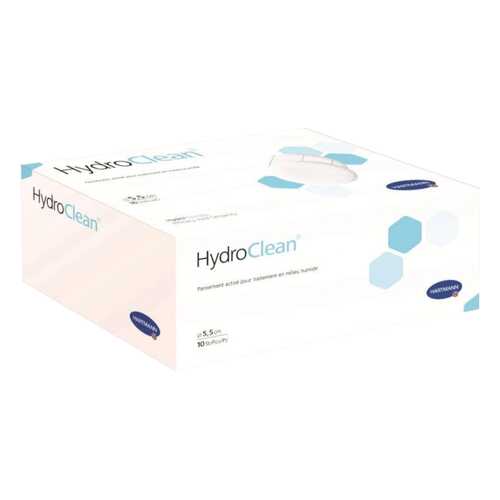 Повязки HydroClean plus актив. раствором Рингера с ПГМБ круглые 5,5 см 10 шт. в Аптека Классика