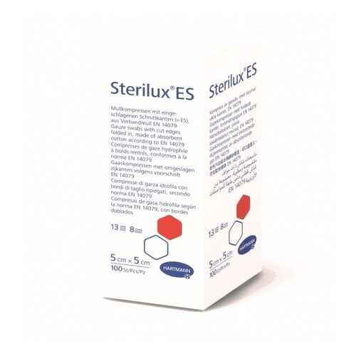 Салфетки Sterilux ES марлевые нестерильные 13 нитей и 8 слоев 5 х 5 см 100 шт. в Аптека Классика