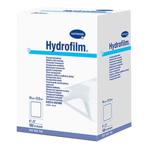 Самофиксирующаяся повязка HARTMANN Hydrofilm прозрачная 10 см х 12,5 см 100 шт. в Аптека Классика