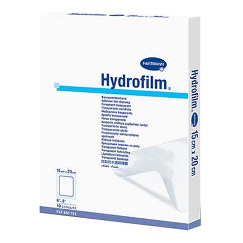 Самофиксирующаяся повязка HARTMANN Hydrofilm прозрачная 15 см х 20 см 10 шт. в Аптека Классика