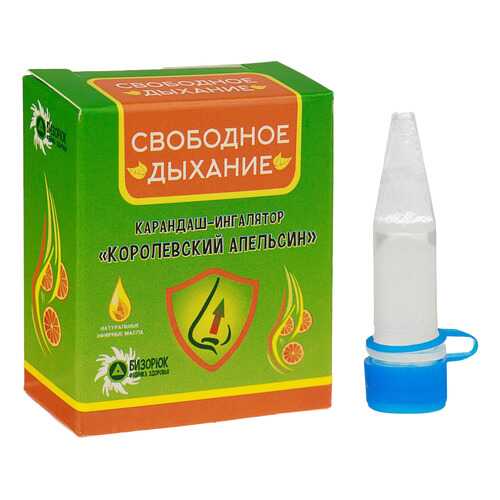 Карандаш-ингалятор Бизорюк Фабрика здоровья свободное дыхание королевский апельсин в Аптека Классика