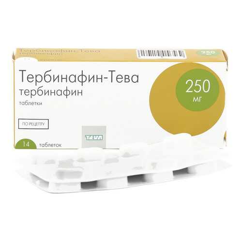 Тербинафин-Тева таблетки 250 мг 14 шт. в Аптека Классика