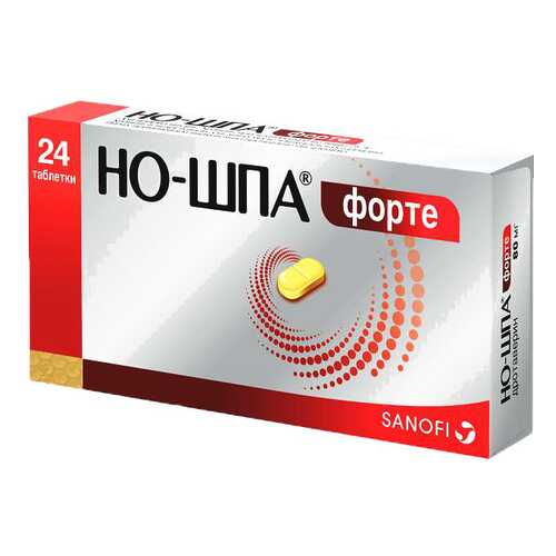 Но-шпа форте таблетки 80 мг 24 шт. в Аптека Классика