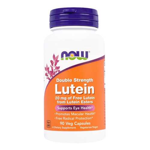 Для зрения NOW Lutein Double Strength 20 мг 90 капсул в Аптека Классика