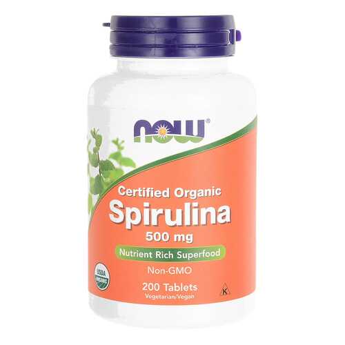 Витаминный комплекс для зрения NOW Spirulina 500 мг таблетки 200 шт. в Аптека Классика