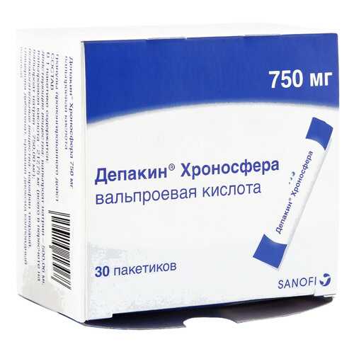Депакин Хроносфера гранулы 750 мг 30 шт. в Аптека Классика