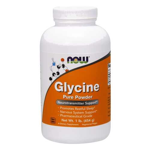 Для нервной системы NOW Glycine Pure 454 г в Аптека Классика