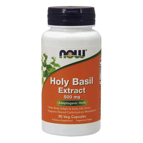 Для нервной системы NOW Holy Basil Extract 500 мг 90 капсул в Аптека Классика