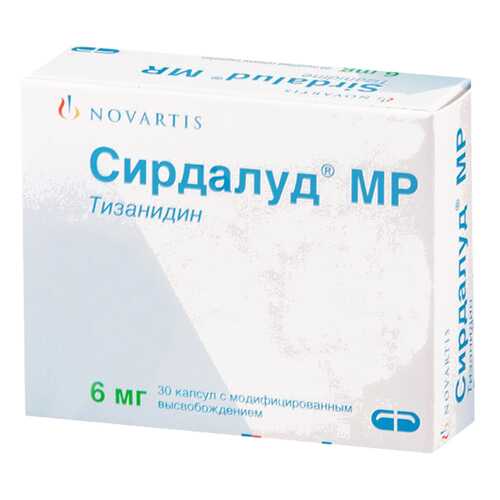 Сирдалуд МР капсулы 6 мг 30 шт. в Аптека Классика