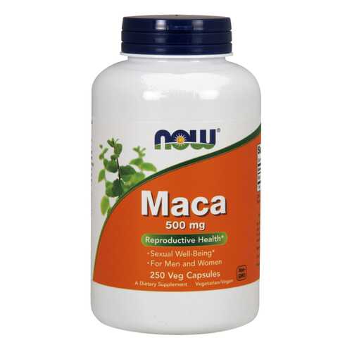 Бустер тестостерона NOW Maca 500 мг 250 капсул в Аптека Классика