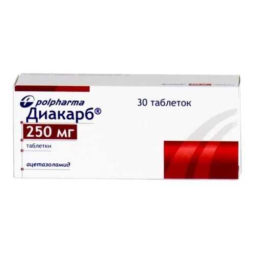 Диакарб 250 мг 30 шт. таб. в Аптека Классика