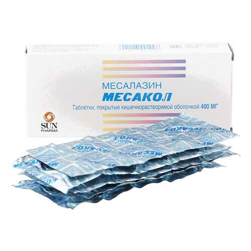 Месакол таблетки кишечнораств. 400 мг 50 шт. в Аптека Классика