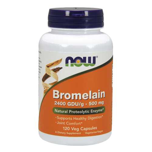 Для пищеварения NOW Bromelain 500 мг120 капсул в Аптека Классика