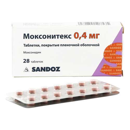 Моксонитекс таблетки 0,4 мг 28 шт. в Аптека Классика