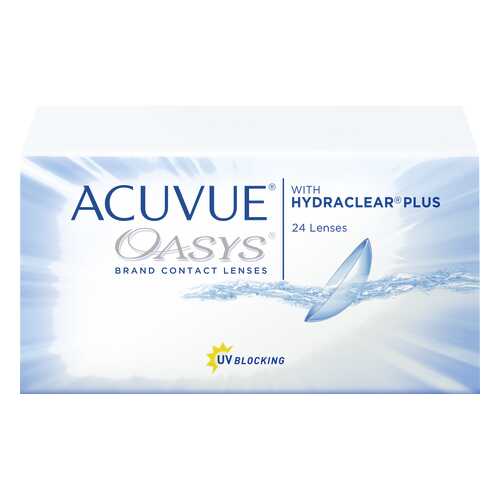 Контактные линзы Acuvue Oasys with Hydraclear Plus 24 линзы R 8,8 -3,75 в Аптека Классика