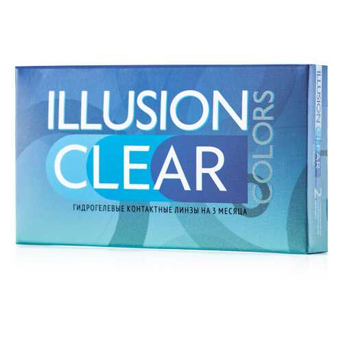 Контактные линзы ILLUSION colors Clear 2 линзы -4.25D прозрачные в Аптека Классика