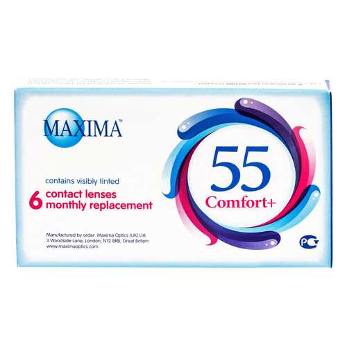 Контактные линзы Maxima 55 Comfort Plus 6 линз R 8,6 -4,00 в Аптека Классика