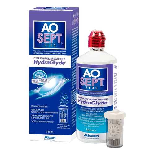 Раствор Aosept Plus HG 360 мл в Аптека Классика