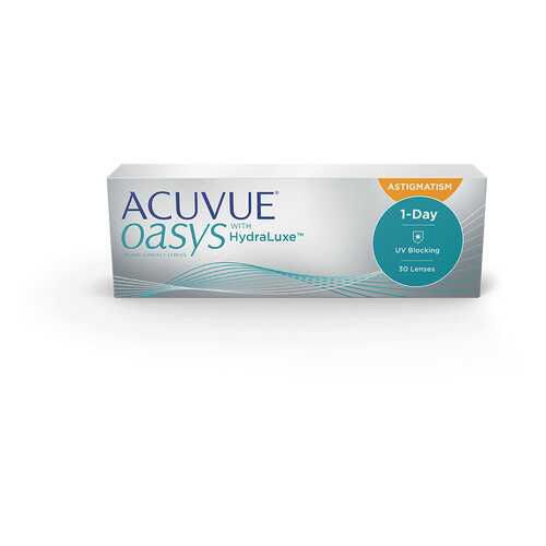 Контактные линзы Acuvue Oasys 1-Day with HydraLuxe for Astigmatism 30 линз -3,50/-0,75/120 в Аптека Классика