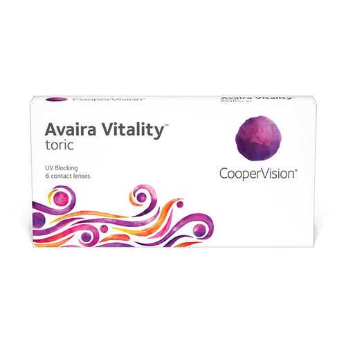 Линзы контактные CooperVision Avaira Vitality toric 6 шт. -2,75/1,25/170 в Аптека Классика
