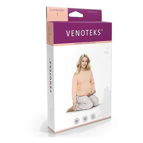 Колготки для беременных VENOTEKS COMFORT с микрофиброй 1 класс 1С402, бежевый, р.S в Аптека Классика