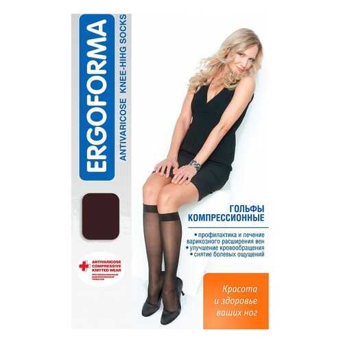 Компрессионные гольфы женские (2 класс, 23-32 мм. рт. ст.), №1, черные Ergoforma в Аптека Классика