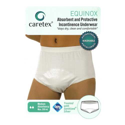 Многоразовые впитывающие трусы Caretex Equinox Gentug Textile XS, белые в Аптека Классика