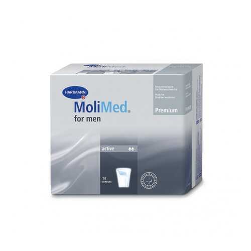 Урологические прокладки Molimed Premium for men active для мужчин 14 шт. в Аптека Классика