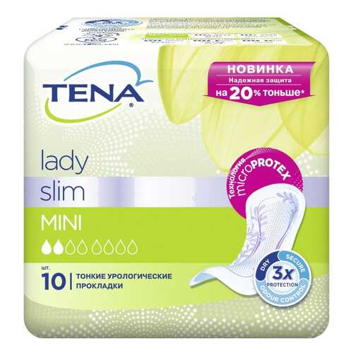 Урологические прокладки Tena Lady Slim Mini 10 шт в Аптека Классика