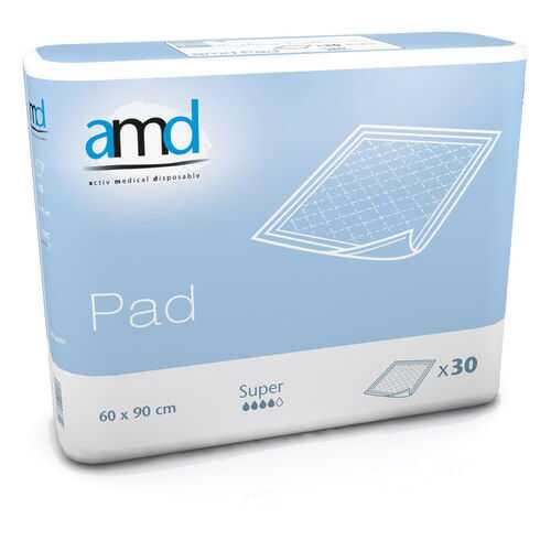 Впитывающие пеленки AMD PAD SUPER 60*90 №30 в Аптека Классика
