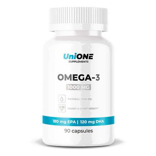 Омега-3 рыбий жир UniONE Omega-3 1000 мг капсулы 90 шт. в Аптека Классика