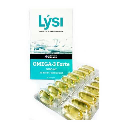 Рыбий жир Lysi Омега-3 форте капсулы 64 шт. в Аптека Классика