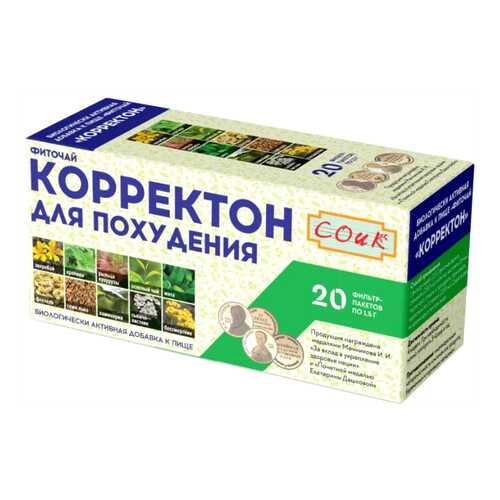 Фиточай СОиК Корректон для похудения ф/п 1,5 г 20 шт. в Аптека Классика