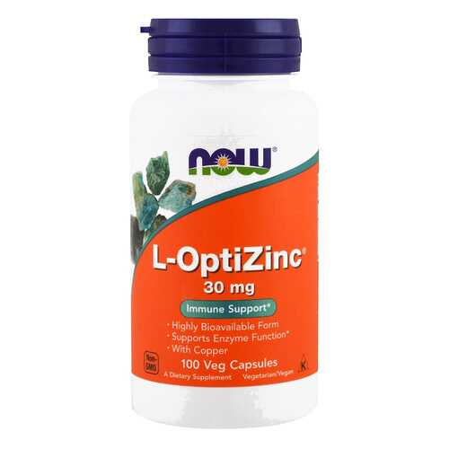 Цинк NOW L-OptiZinc 100 капс. в Аптека Классика