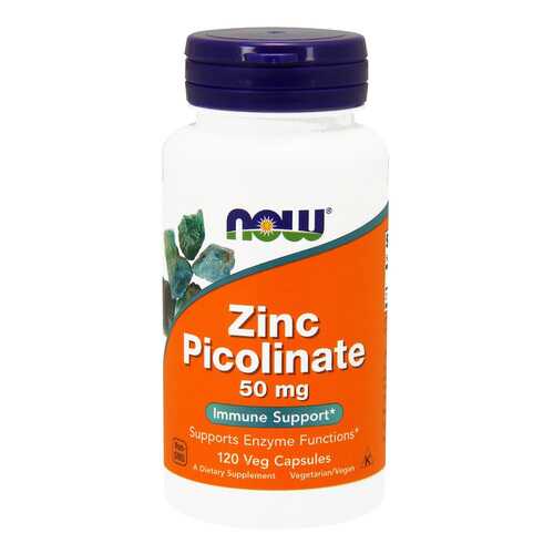 Цинк NOW Zinc Picolinate 120 капс. без вкуса в Аптека Классика