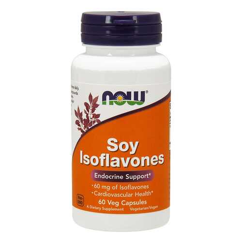 Добавка для сердца и сосудов NOW Soy Isoflavones 60 капсул в Аптека Классика