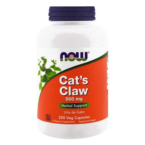 Добавка для иммунитета NOW Cat's Claw 250 капс. натуральный в Аптека Классика